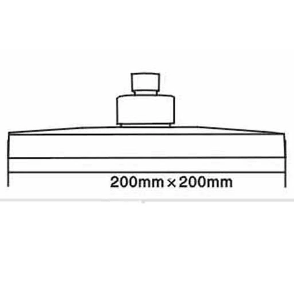 Nuie Chrome Square Fixed Shower Head 200mm - HEAD50 5 Nuie Chrome Square Fixed Shower Head 200mm - HEAD50 - Image 3