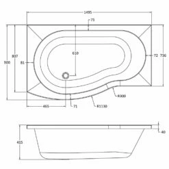 Nuie Curved B Shape 1500mm Shower Bath LH, Fixed Screen & White Panel 7 Nuie Curved B Shape 1500mm Shower Bath LH, Fixed Screen & White Panel -TAPS UK Sales nuie curved b shape 1500mm shower bath lh fixed screen white panel p34042 176071 image