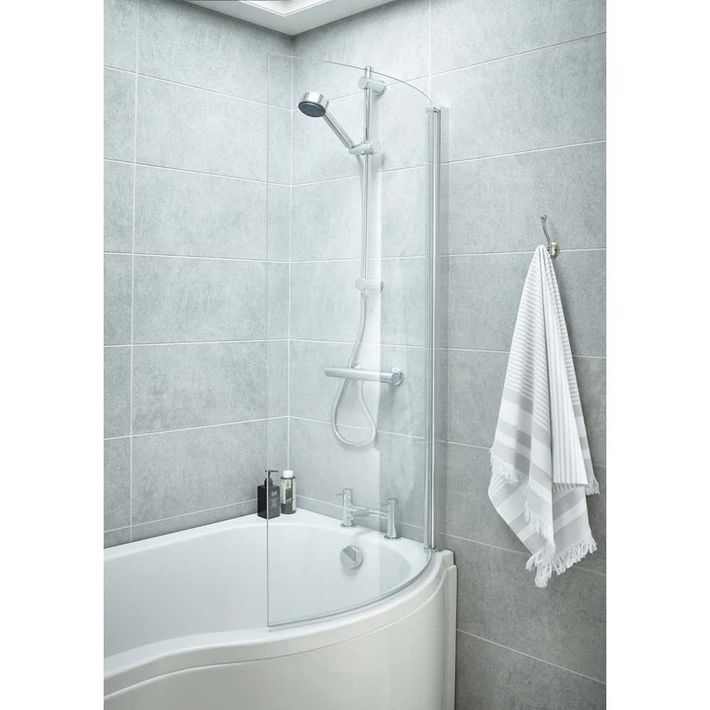 Nuie Curved P-Bath Screen - NCS0 3 Nuie Curved P-Bath Screen - NCS0