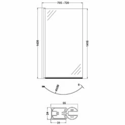 Nuie Curved P-Bath Screen - NCS0 5 Nuie Curved P-Bath Screen - NCS0 -TAPS UK Sales nuie curved p bath screen ncs0 p7043 147721 image