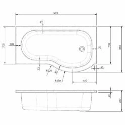 Nuie Curved P Shape 1500mm Shower Bath RH, Fixed Screen & White Panel 7 Nuie Curved P Shape 1500mm Shower Bath RH, Fixed Screen & White Panel -TAPS UK Sales nuie curved p shape 1500mm shower bath rh fixed screen white panel p34051 176080 image