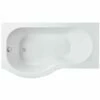 Nuie Curved P Shaped Single Ended Bath LH 1500x850x700 -TAPS UK Sales nuie curved p shaped single ended bath lh 1500x850x700 p34052 166167 image