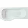 Nuie Curved P Shaped Single Ended Bath LH 1700x850x700 -TAPS UK Sales nuie curved p shaped single ended bath lh 1700x850x700 p34056 166176 image