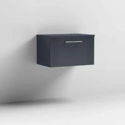 Nuie Deco Satin Anthracite 600mm Wall Hung Single Drawer Vanity Unit & Worktop 6 Nuie Deco Satin Anthracite 600mm Wall Hung Single Drawer Vanity Unit & Worktop -TAPS UK Sales nuie deco satin anthracite 600mm wall hung single drawer vanity unit worktop p62544 270566 image