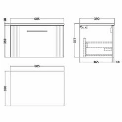 Nuie Deco Satin Anthracite 600mm Wall Hung Single Drawer Vanity Unit & Worktop 7 Nuie Deco Satin Anthracite 600mm Wall Hung Single Drawer Vanity Unit & Worktop -TAPS UK Sales nuie deco satin anthracite 600mm wall hung single drawer vanity unit worktop p62544 270567 image