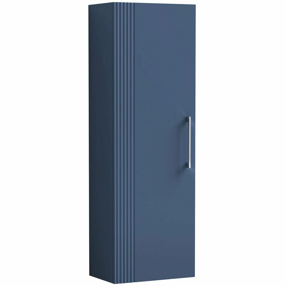 Nuie Deco Satin Blue 400 Tall Unit 3 Nuie Deco Satin Blue 400 Tall Unit