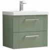 Nuie Deco Satin Reed Green 600mm Wall Hung 2-Drawer Vanity Unit & Basin 1 1 Nuie Deco Satin Reed Green 600mm Wall Hung 2-Drawer Vanity Unit & Basin 1 -TAPS UK Sales nuie deco satin reed green 600mm wall hung 2 drawer vanity unit basin 1 p57946 265402 image