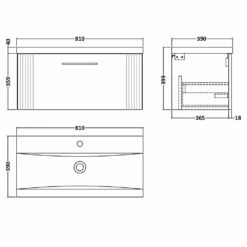 Nuie Deco Satin White 800mm Wall Hung Single Drawer Vanity Unit & Basin 1 -TAPS UK Sales nuie deco satin white 800mm wall hung single drawer vanity unit basin 1 p57366 265156 image