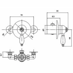 Nuie Edwardian Manual Shower Valve - A3201 -TAPS UK Sales nuie edwardian manual shower valve a3201 p29382 144578 image