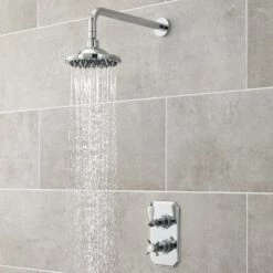 Nuie Edwardian Twin Thermostatic Shower Valve - A3033 -TAPS UK Sales nuie edwardian twin thermostatic shower valve a3033 p29391 144602 image