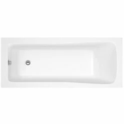 Nuie Linton Square Single Ended Straight Bath 1400x700