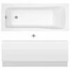 Nuie Linton Square Single Ended Straight Bath 1600x700 & Front Panel 1 Nuie Linton Square Single Ended Straight Bath 1600x700 & Front Panel -TAPS UK Sales nuie linton square single ended straight bath 1600x700 front panel p58319 258401 image