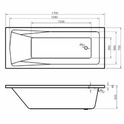 Nuie Linton Square Single Ended Straight Bath 1700x700 7 Nuie Linton Square Single Ended Straight Bath 1700x700 -TAPS UK Sales nuie linton square single ended straight bath 1700x700 p7037 146941 image
