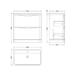 Nuie Lunar Satin Green 800 Floor Standing 2-Drawer Vanity Unit & Basin -TAPS UK Sales nuie lunar satin green 800 floor standing 2 drawer vanity unit basin p73901 307452 image