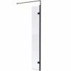 Nuie Matt Black Wetroom Swing Screen 300mm - WRSBP030H -TAPS UK Sales nuie matt black wetroom swing screen 300mm wrsbp030h p50621 234403 image