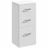 Nuie Mayford Gloss White 350x300mm 3 Drawer Cabinet - PRC135 -TAPS UK Sales nuie mayford gloss white 350x300mm 3 drawer cabinet prc135 p29739 145651 image