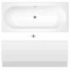 Nuie Otley Round Double Ended Straight Bath 1700x750 Front Panel -TAPS UK Sales nuie otley round double ended straight bath 1700x750 front panel p58372 258465 image