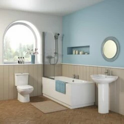 Nuie Otley Round Double Ended Straight Bath 1700x750 Front Panel -TAPS UK Sales nuie otley round double ended straight bath 1700x750 front panel p58372 258468 image
