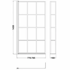 Nuie Pacific Matt Black Square Framed Bath Screen With Fixed Return - NSBS7BF 7 Nuie Pacific Matt Black Square Framed Bath Screen With Fixed Return - NSBS7BF -TAPS UK Sales nuie pacific matt black square framed bath screen with fixed return nsbs7bf p40923 201562 image