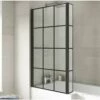 Nuie Pacific Matt Black Square Framed Bath Screen With Fixed Return - NSBS7BF 2 Nuie Pacific Matt Black Square Framed Bath Screen With Fixed Return - NSBS7BF -TAPS UK Sales nuie pacific matt black square framed bath screen with fixed return nsbs7bf p40923 201770 image