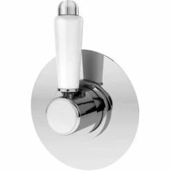 Nuie Selby Chrome Traditional Concealed Shower Valve 2/3/4 Way Diverter - SELWD14