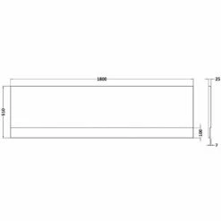 Nuie Straight Shower Bath Front Panel 1800mm - PAN141 7 Nuie Straight Shower Bath Front Panel 1800mm - PAN141 -TAPS UK Sales nuie straight shower bath front panel 1800mm pan141 p37097 201667 image