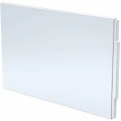 Nuie White 800mm Straight Bath End Panel - PAN144