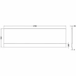 Nuie White Acrylic 1700mm Bath Front Panel - PAN140 -TAPS UK Sales nuie white acrylic 1700mm bath front panel pan140 p35434 201665 image