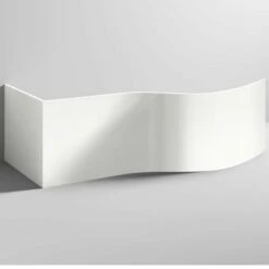 Nuie White Acrylic B-Shaped Shower Bath End Panel 750mm - WBB201 -TAPS UK Sales nuie white acrylic b shaped shower bath end panel 750mm wbb201 p46997 222215 image