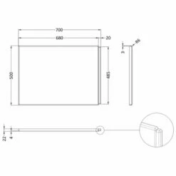 Nuie White Acrylic B-Shaped Shower Bath End Panel 750mm - WBB201 -TAPS UK Sales nuie white acrylic b shaped shower bath end panel 750mm wbb201 p46997 222216 image