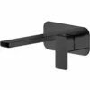 Nuie Windon Matt Black Wall Mounted 2 Hole Basin Mixer Tap With Plate - WIN428 -TAPS UK Sales nuie windon matt black wall mounted 2 hole basin mixer tap with plate win428 p40887 201535 image