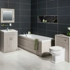 Nuie York Grey 750mm End Bath Panel - OLP212 -TAPS UK Sales nuie york grey 750mm end bath panel olp212 p31315 155465 image