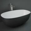 RAK Cloud Matt Black Freestanding Bath Tub - CLOBT14075504 -TAPS UK Sales rak cloud matt black freestanding bath tub clobt14075504 p39652 195450 image