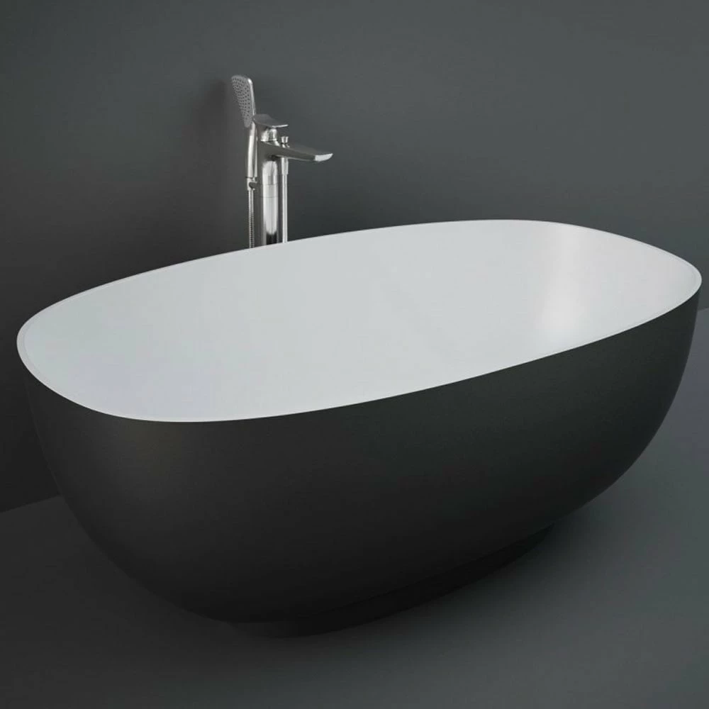 RAK Cloud Matt Black Freestanding Bath Tub - CLOBT14075504 3 RAK Cloud Matt Black Freestanding Bath Tub - CLOBT14075504