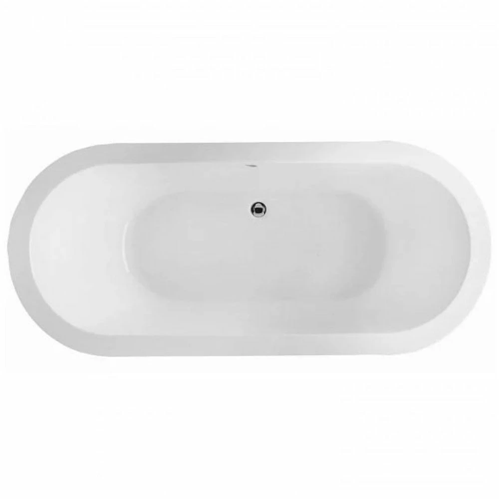 RAK DKM Alpine White Double Ended Oval Bath 1800x800mm - NDKMBATH 3 RAK DKM Alpine White Double Ended Oval Bath 1800x800mm - NDKMBATH