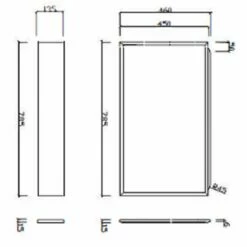 RAK High Gloss White Shower Bath End Panel 800x585mm - MNHTEP800 -TAPS UK Sales rak high gloss white shower bath end panel 800x585mm mnhtep800 p41150 202826 image