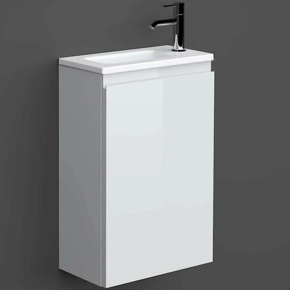 RAK Joy Alpine White 400mm Wall Hung Bathroom Vanity Unit With Basin 3 RAK Joy Alpine White 400mm Wall Hung Bathroom Vanity Unit With Basin