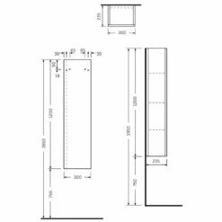 RAK Joy Scandi Oak Wall Hung 300mm Tall Storage Unit - JOYTS120SOK 5 RAK Joy Scandi Oak Wall Hung 300mm Tall Storage Unit - JOYTS120SOK -TAPS UK Sales rak joy scandi oak wall hung 300mm tall storage unit joyts120sok p39709 195581 image