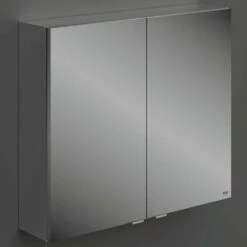 RAK Joy Wall Hung 800mm Two Door Mirror Cabinet - JOYMC08002