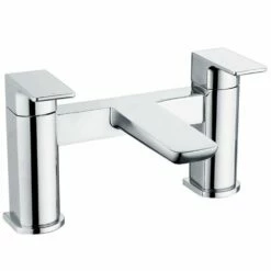 RAK Moon Chrome Deck Mounted Dual Lever Bath Filler Tap - RAKMOO3004