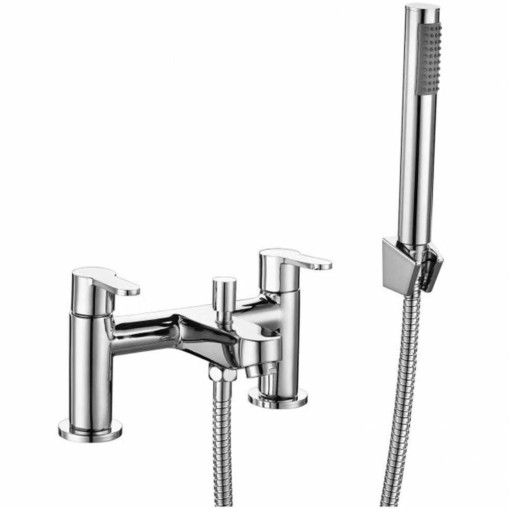 RAK Morning Chrome Dual Lever Bath Shower Mixer Tap & Handset - RAKMRN3005 3 RAK Morning Chrome Dual Lever Bath Shower Mixer Tap & Handset - RAKMRN3005
