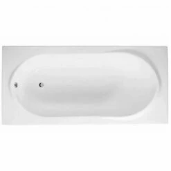 RAK Reserva Alpine White Single Ended Rectangular Bath 1700x800mm - NRESBATH