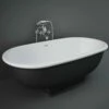 RAK Washington Black Freestanding Bath Tub - WTBT15681504 -TAPS UK Sales rak washington black freestanding bath tub wtbt15681504 p39745 195665 image