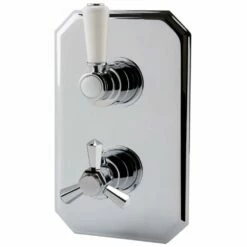 RAK Washington Chrome Thermostatic Dual Outlet Concealed Shower Valve RAKWTN3202