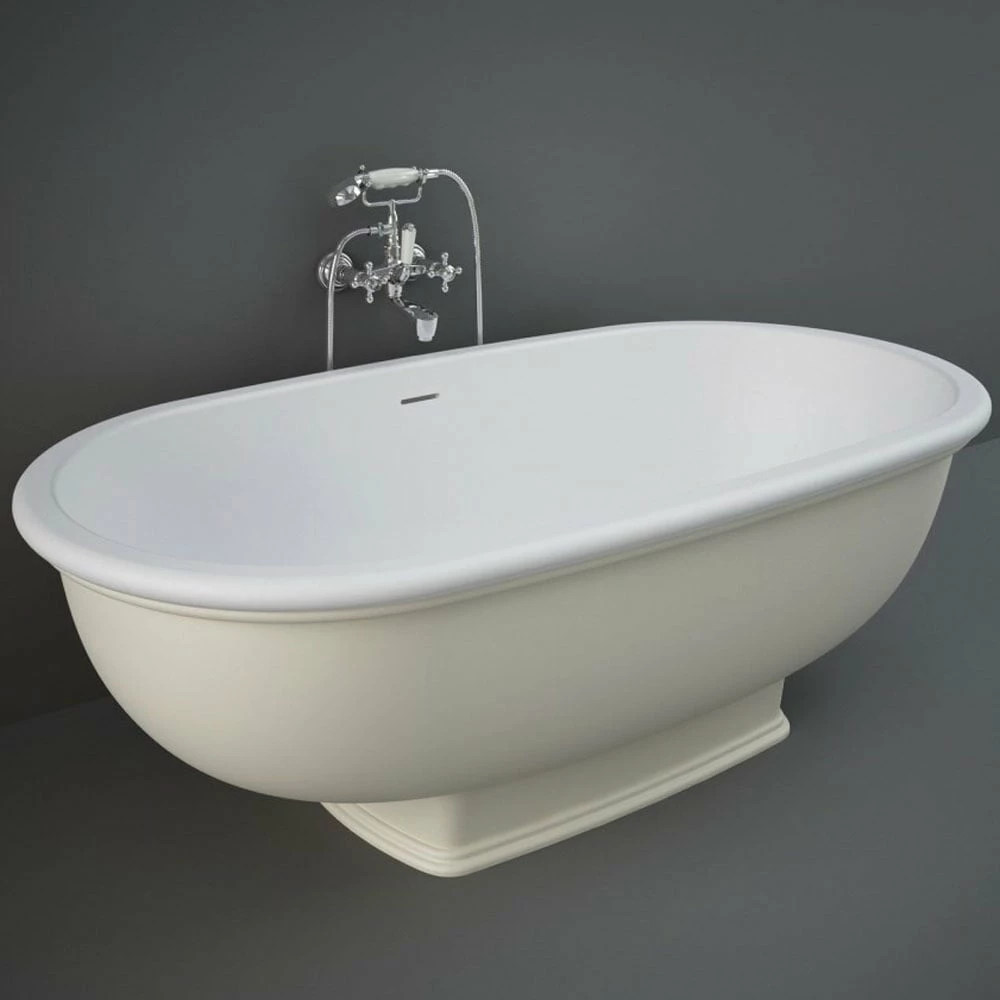 RAK Washington Greige Freestanding Bath Tub - WTBT15681505 3 RAK Washington Greige Freestanding Bath Tub - WTBT15681505