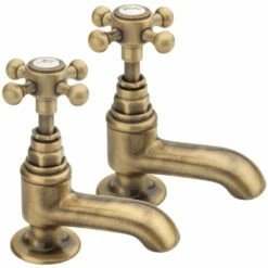 Tre Mercati Allora Bronze Traditional Basin Tap (Pair) TM10010-BR
