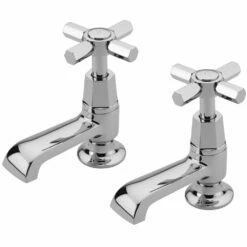 Tre Mercati Charleston Chrome Traditional Bath Tap (Pair) TM1401