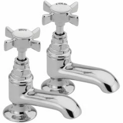 Tre Mercati Imperial Chrome Traditional Basin Tap (Pair) TM1071