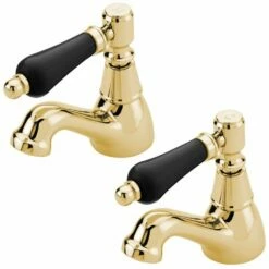 Tre Mercati Victoria Antique Gold Traditional Basin Tap (Pair) TM1721
