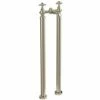 Vibrance Vogue Brushed Nickel Floor Standing Bath Filler Tap